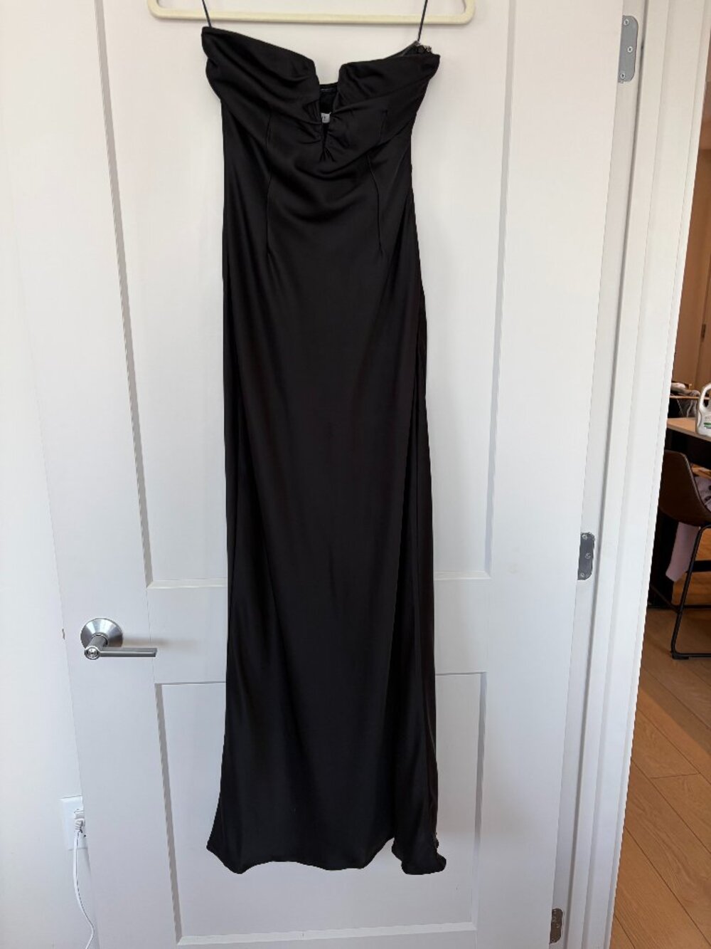 12th Tribe Black Strapless Formal Dress - Size S